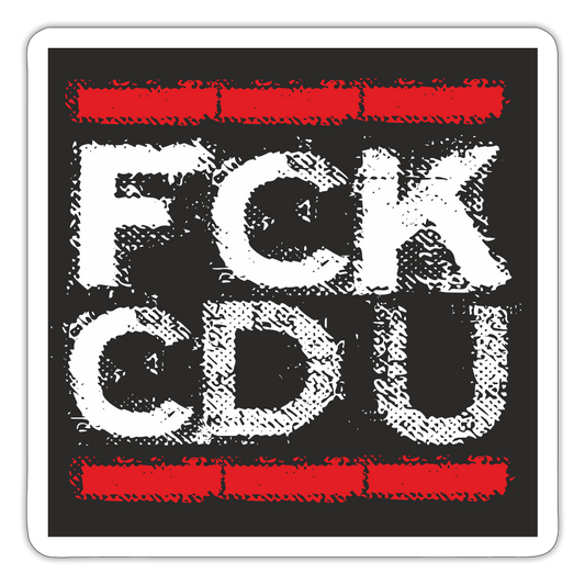 Sticker „FCK CDU“ – Vinyl, wasserfest, Statement gegen Stillstand