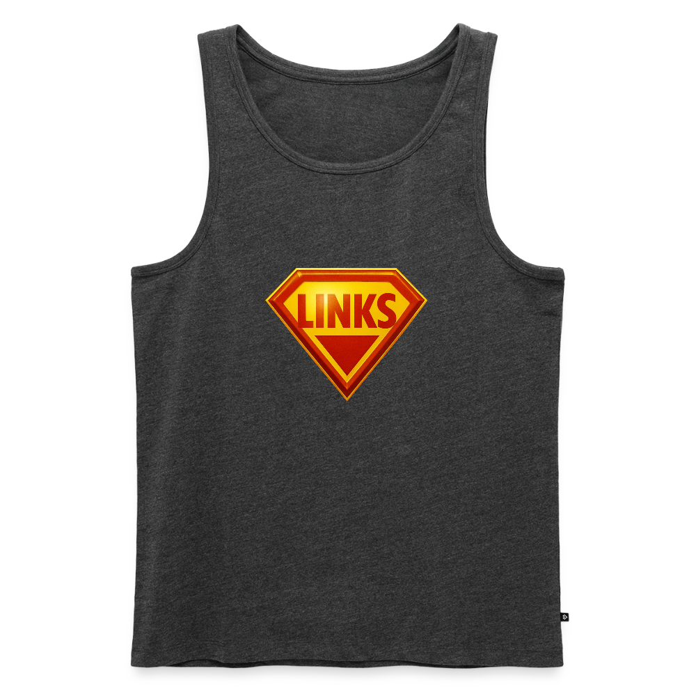 Männer Premium Tank Top - Anthrazit meliert