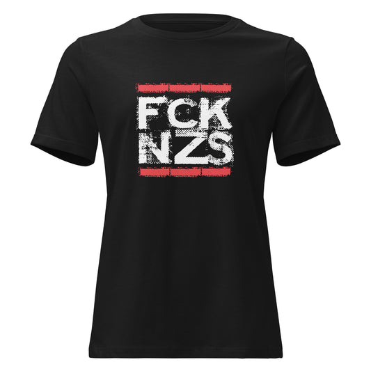FCK NZS Shirt Frontansicht Navy Damen T‑Shirt