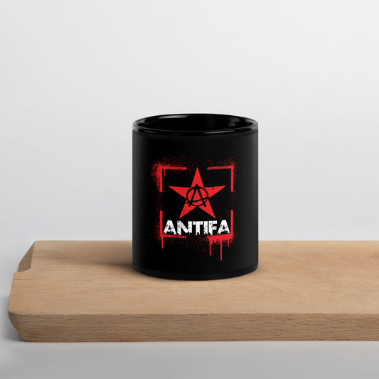 Keramiktasse ANTIFA 11 oz glänzende Glasur blei- und BPA-frei spülmaschinenfest