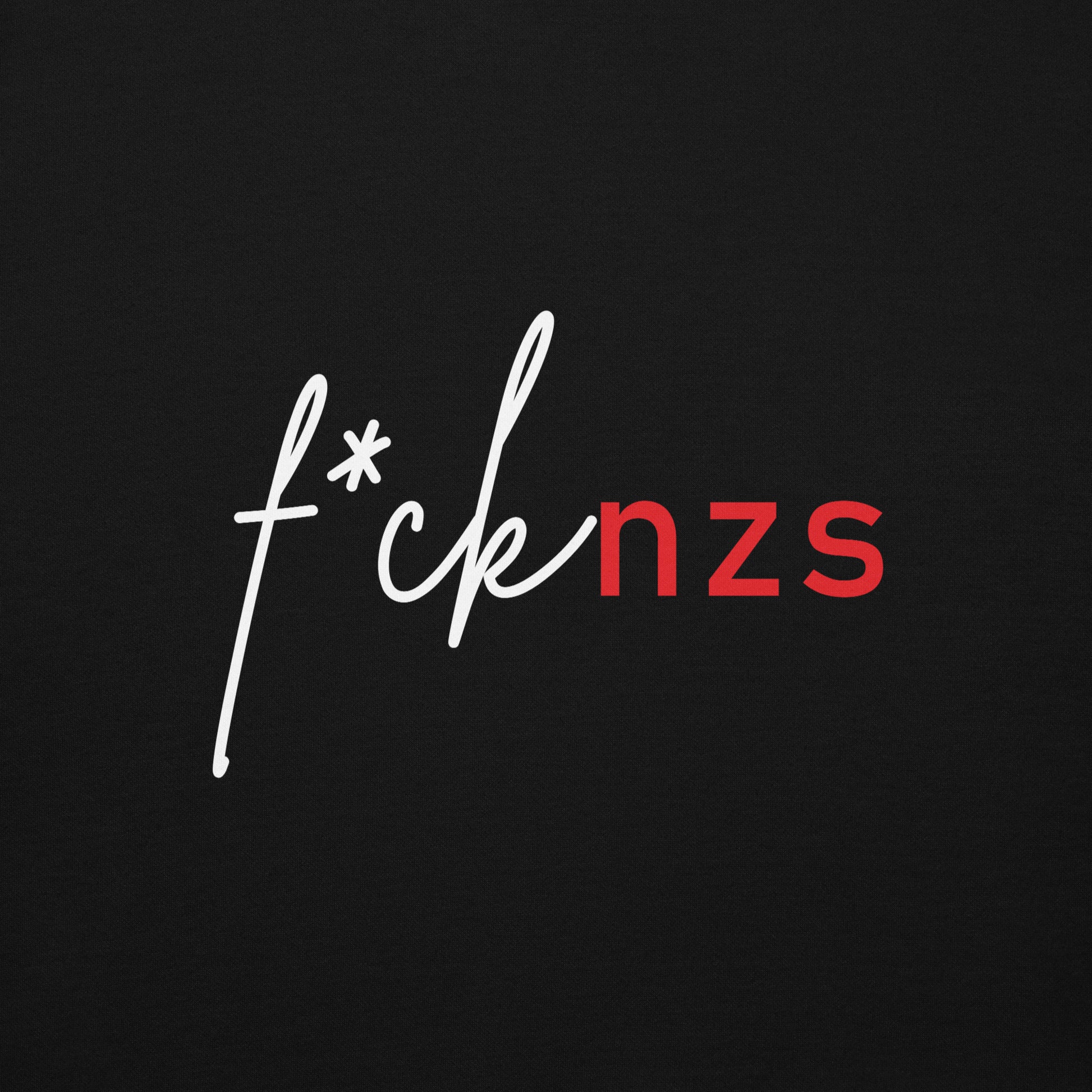 Nahaufnahme des Unisex FCK NZS Hoodies

