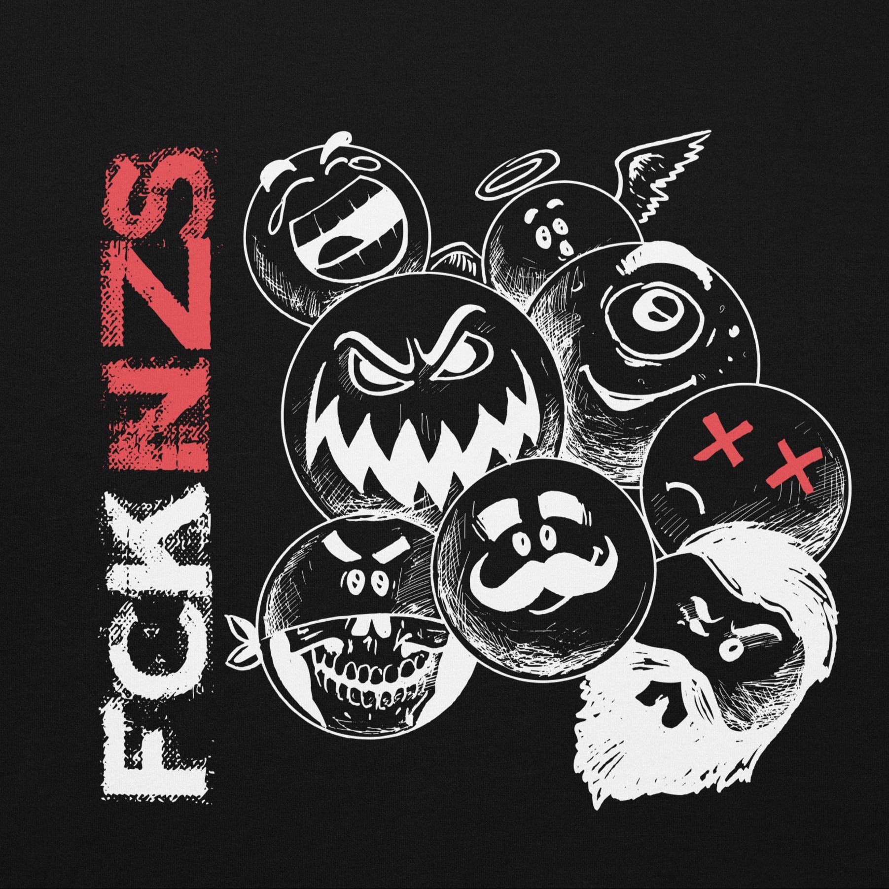 Unisex Hoodie Spuk den Faschismus weg schwarz mit großem Frontmotiv

