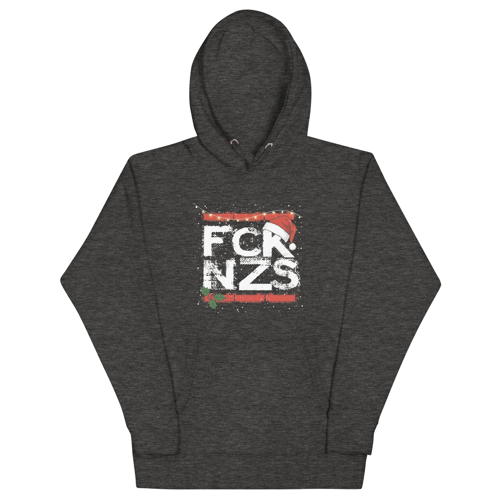 Unisex FCK NZS Hoodie Weihnachtsedition grau

