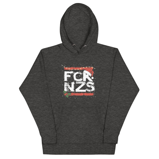 Unisex FCK NZS Hoodie Weihnachtsedition grau


