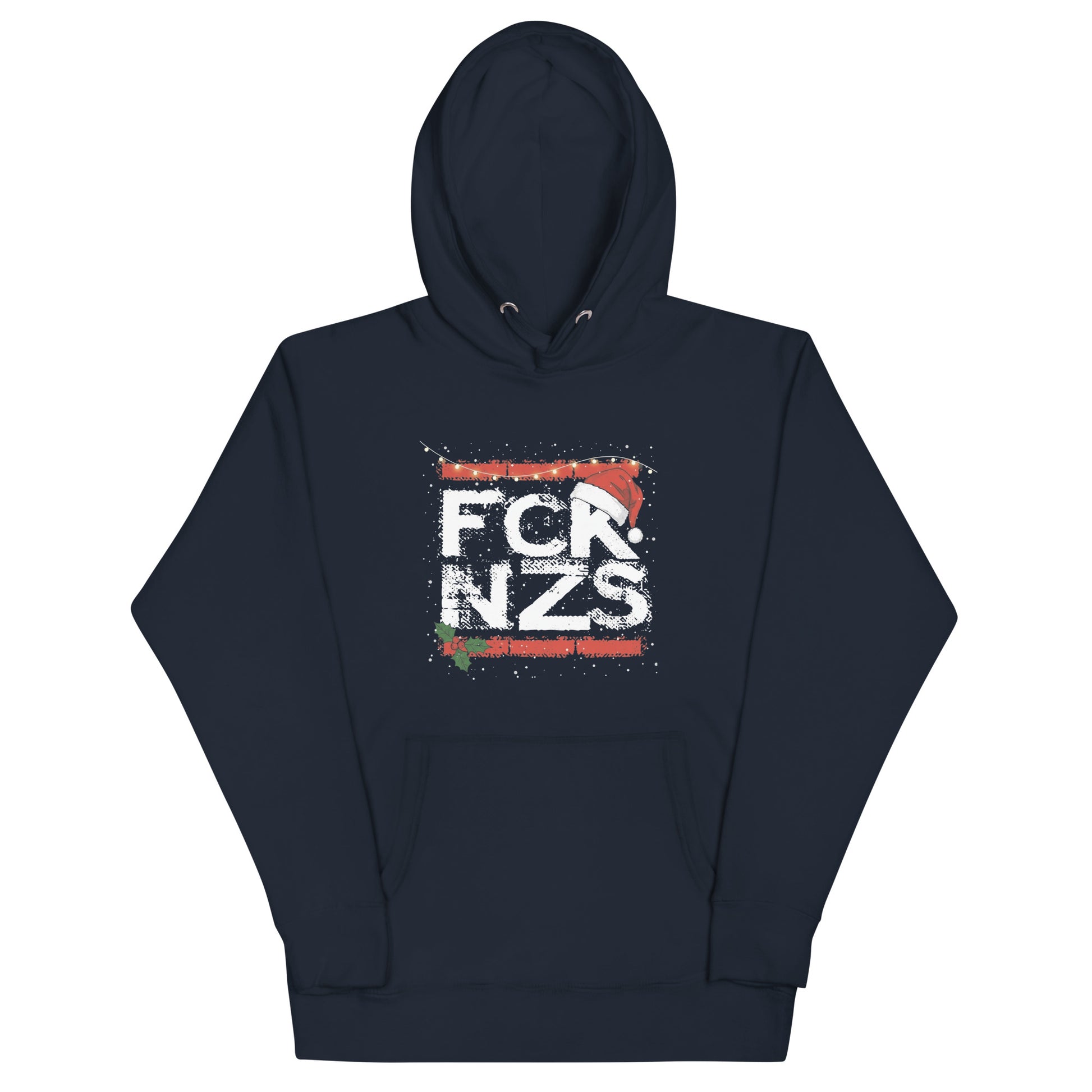 Unisex FCK NZS Hoodie Weihnachtsedition navy

