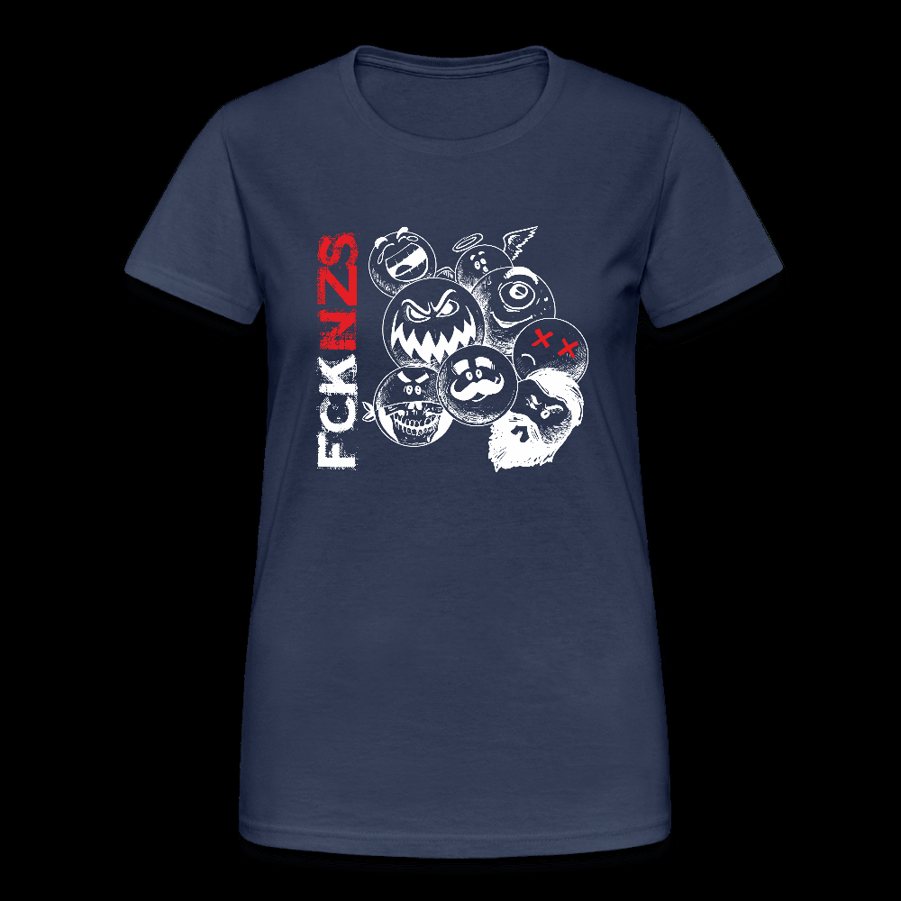 Damen T-Shirt FCK NZS – Spuk den Faschismus weg - Das kreative Statement