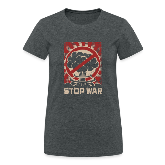 Damen T-Shirt "STOP WAR" Retro Design - Das kreative Statement
