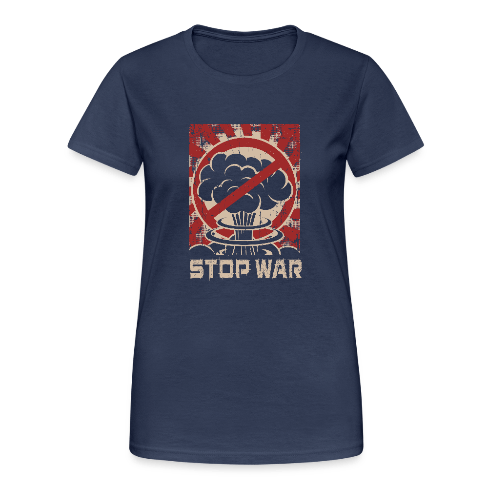 Damen T-Shirt "STOP WAR" Retro Design - Das kreative Statement