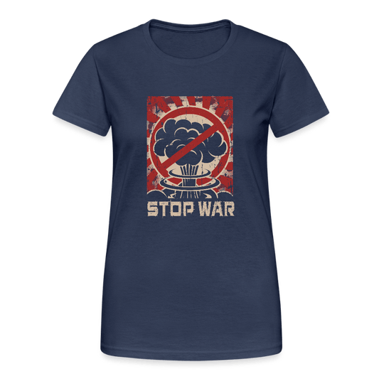 Damen T-Shirt "STOP WAR" Retro Design - Das kreative Statement
