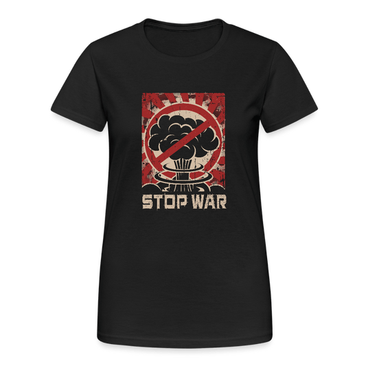 Damen T-Shirt "STOP WAR" Retro Design - Das kreative Statement