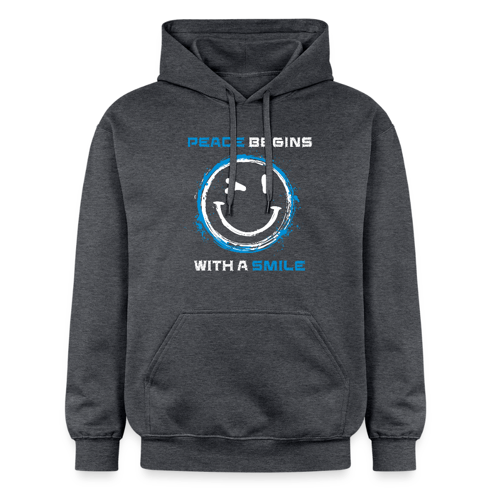 Hoodie Unisex "Peace begins with a smile" - Das kreative Statement