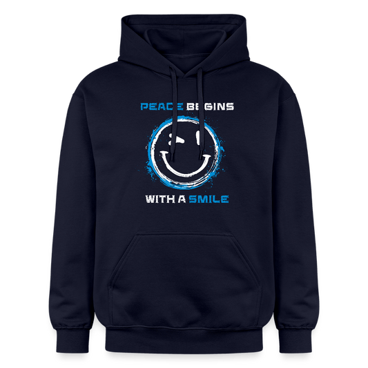Hoodie Unisex "Peace begins with a smile" - Das kreative Statement