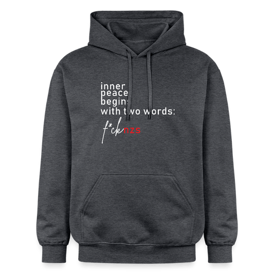 „Inner Peace Begins With Two Words: FCK NZS“ – Unisex Hoodie mit Haltung - Das kreative Statement