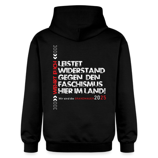 Leistet Widerstand“ Unisex Hoodie | Front - & Backprint - Das kreative Statement
