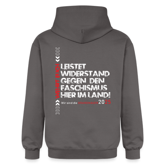 Leistet Widerstand“ Unisex Hoodie | Front - & Backprint - Das kreative Statement