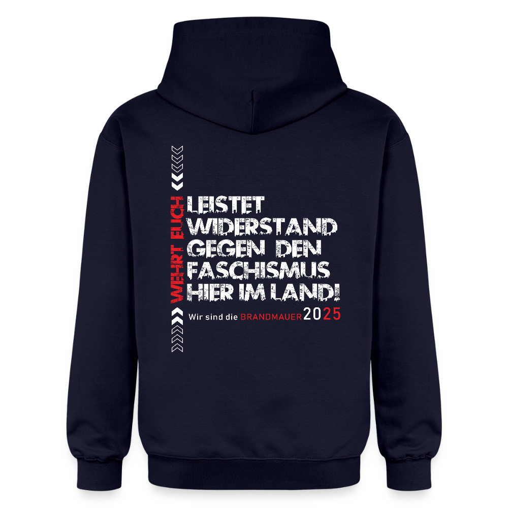 Leistet Widerstand“ Unisex Hoodie | Front - & Backprint - Das kreative Statement