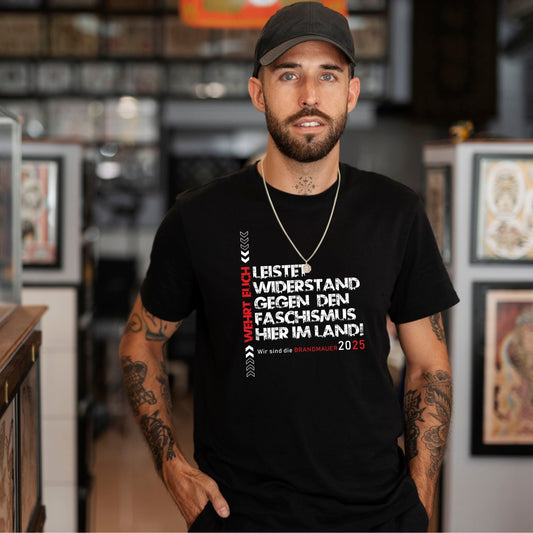 „Leistet Widerstand“ Unisex T-Shirt | Statement gegen Faschismus - Das kreative Statement