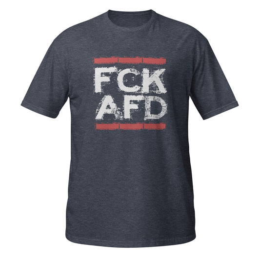 FCK AFD Shirt, günstiges Statement Shirt, Budget Friendly Line, politisches T‑Shirt, Aktivismus Kleidung günstig, Unisex Shirt FCK AFD, leichte Baumwolle 153g