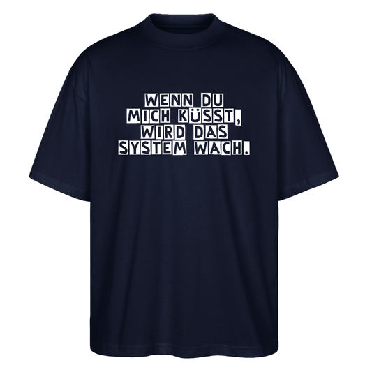 Unisex Bio T-Shirt – Cartoon - Frosch mit Regenbogen & Antifa - Botschaft - Das kreative Statement