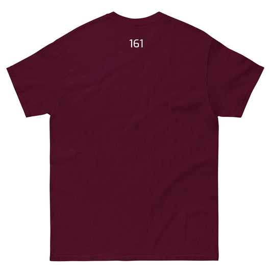 Rückenansicht Unisex T‑Shirt Freiheit 161 in Rot – Statement Shirt mit Frontprint Freiheitct mockup