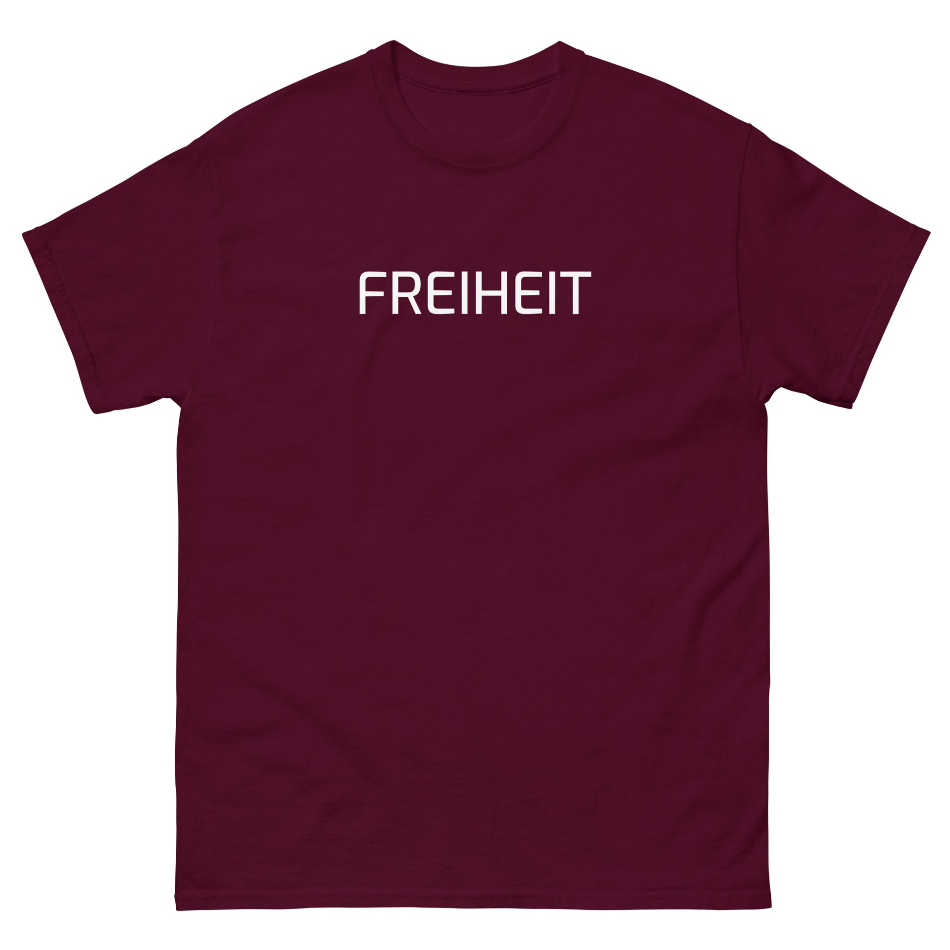 Unisex T‑Shirt Freiheit 161 in Rot – Statement Shirt mit Frontprint Freiheit