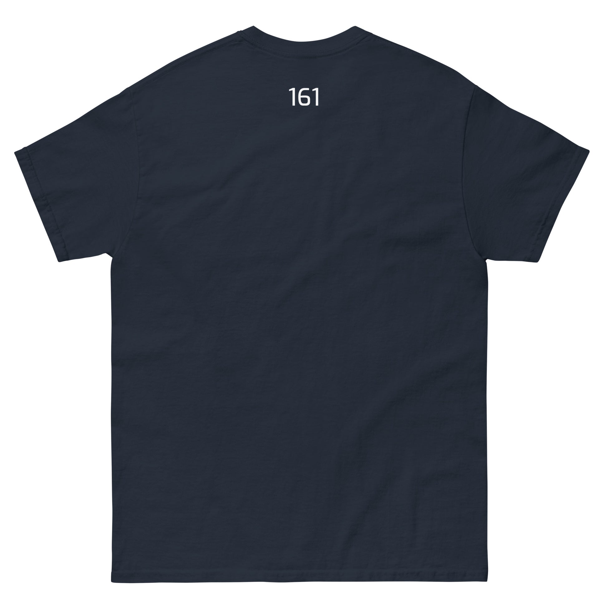 Navy: Unisex T‑Shirt Freiheit 161 in Navy – Statement Shirt mit Frontprint Freiheit

