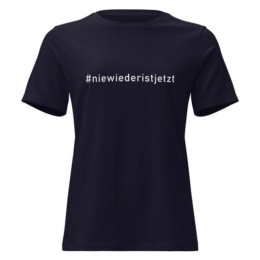 T-Shirt Damen gegen das Vergessen – „Nie wieder ist jetzt“ - Das kreative Statement